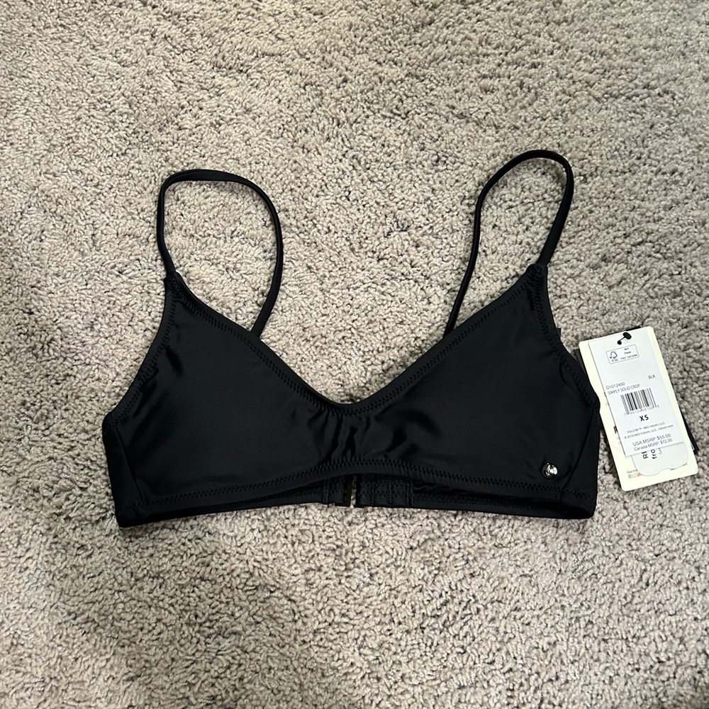 Volcom Black Bikini Top